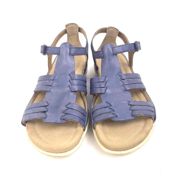 ECCO Damara Women’s Leather Fisherman Blue Sandals 240933 Size EU 36 /US 5.5 - Picture 2 of 11